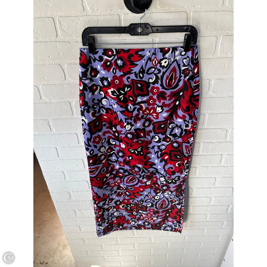 Skirt Maxi By Ann Taylor In Purple & Red, Size: 2