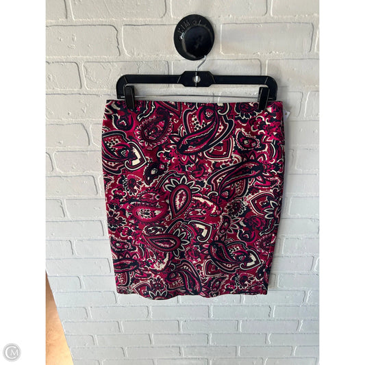 Skirt Midi By Talbots In Blue & Pink, Size: 6