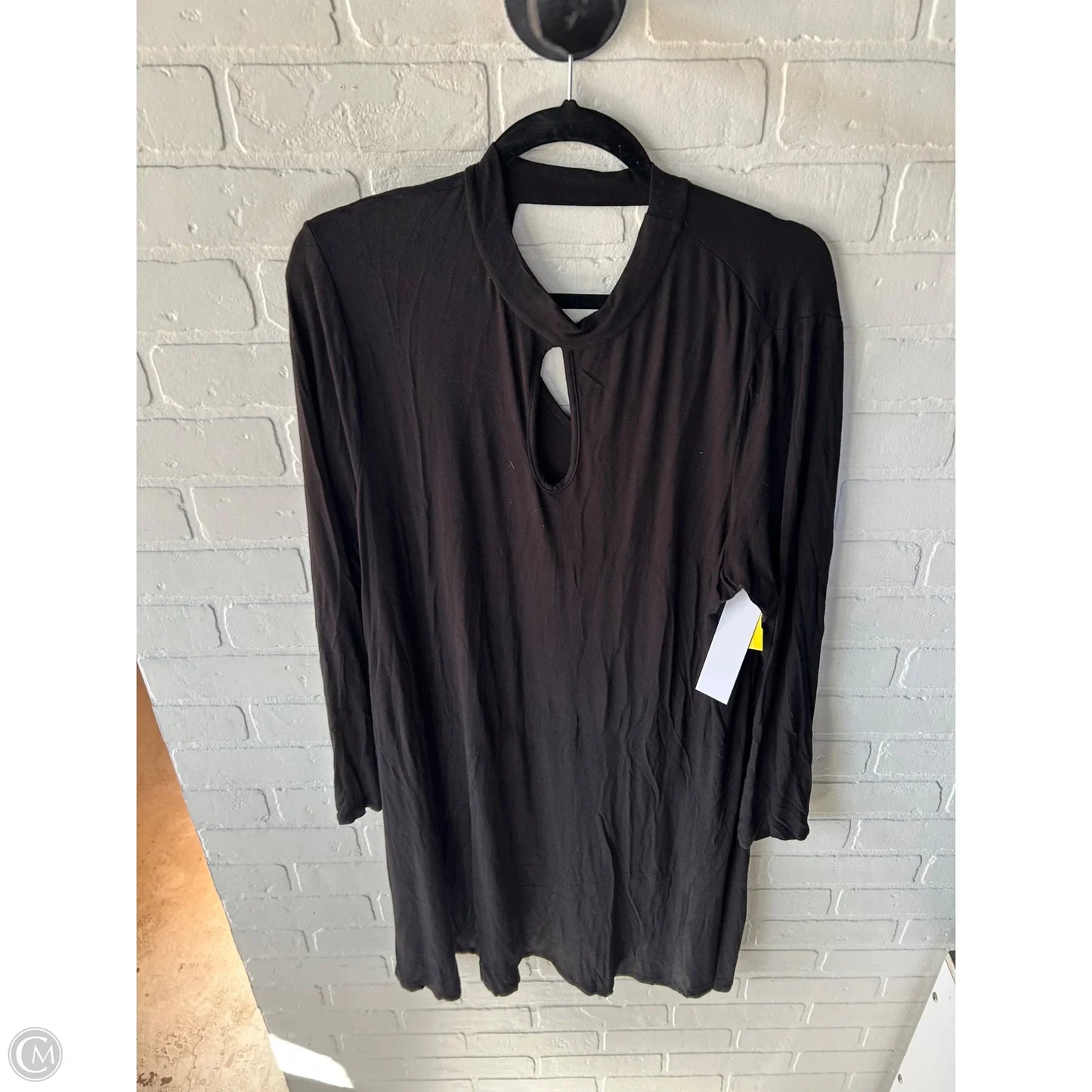 Dress Casual Midi By Moa Moa In Black, Size: 1x