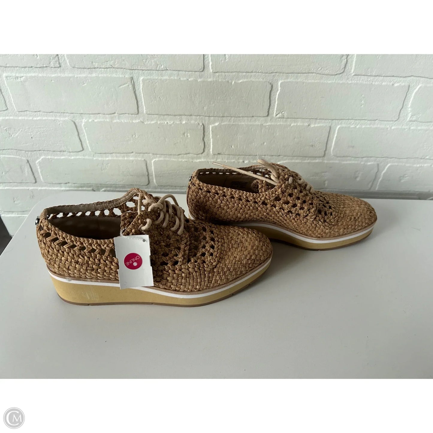 Shoes Heels Wedge By Donald Pliner In Tan, Size: 7.5