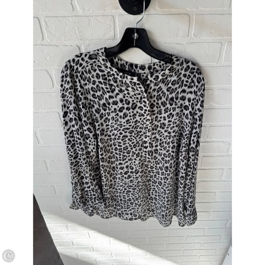 Top Long Sleeve By Apt 9 In Black & Grey, Size: Xl