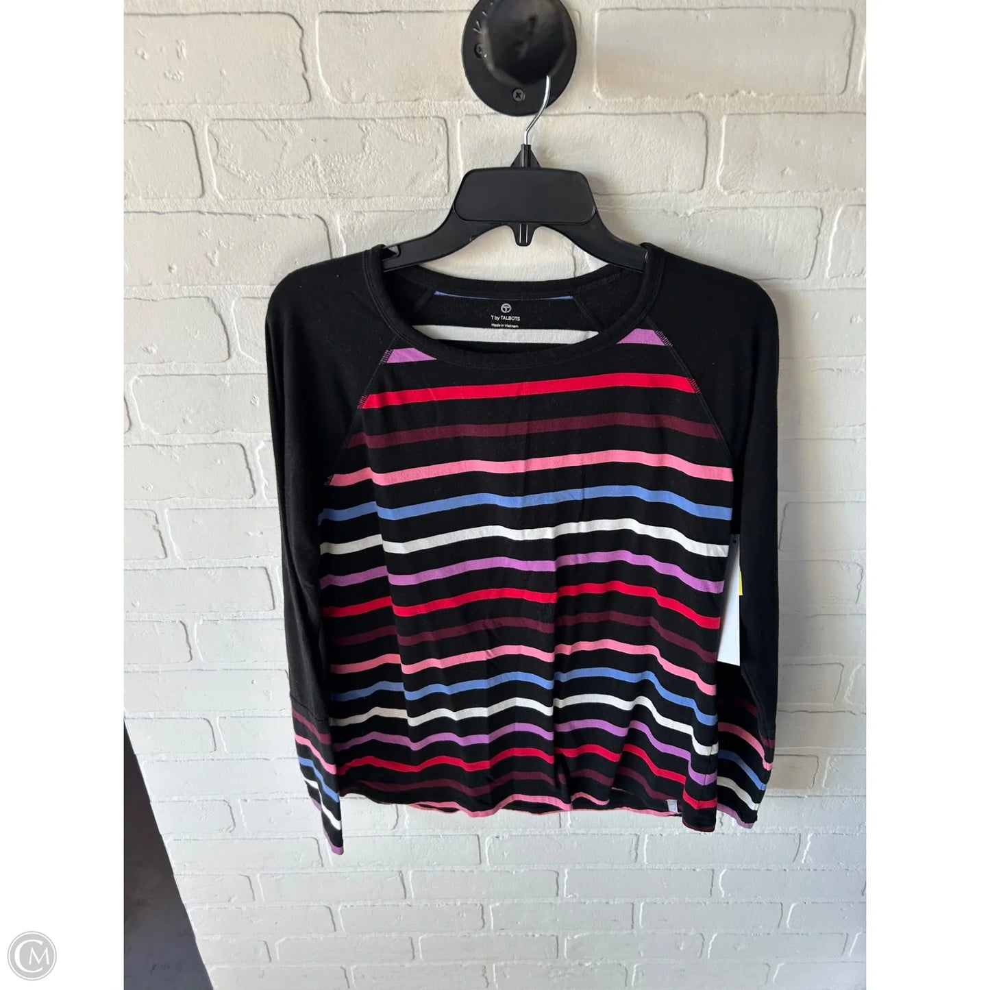Top Long Sleeve By Talbots In Black, Size: L