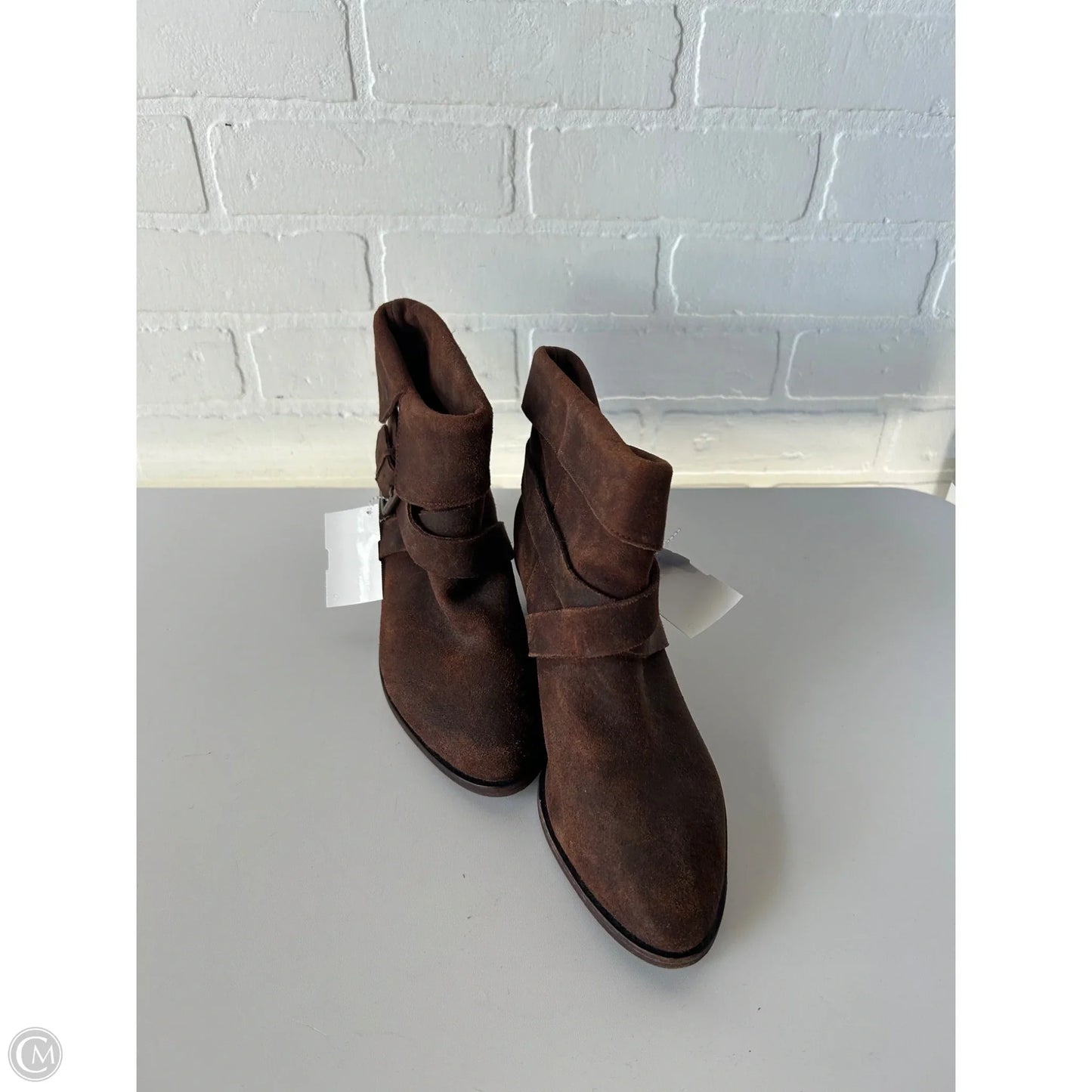 Boots Ankle Heels By Joie In Brown, Size: 7