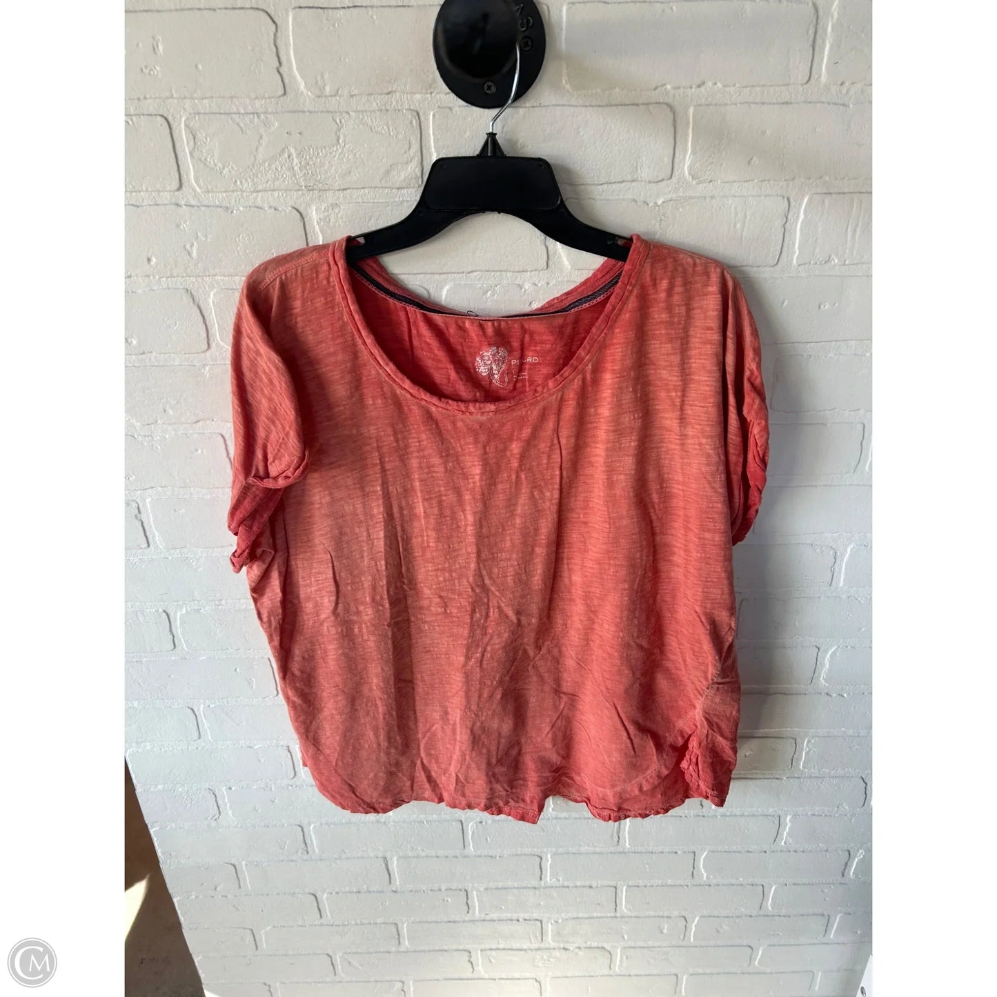 Top Short Sleeve Basic By Pilcro In Orange, Size: L