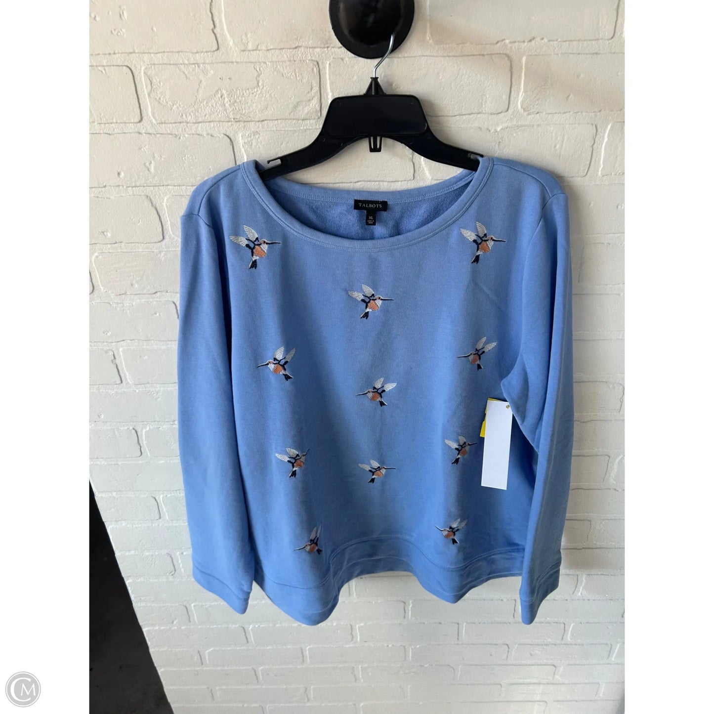 Sweatshirt Crewneck By Talbots In Blue & Orange, Size: Xl