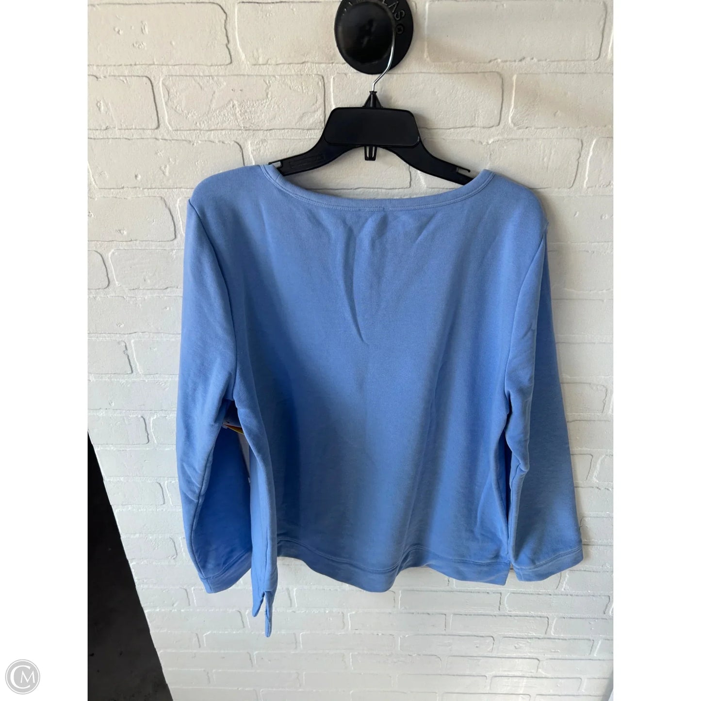 Sweatshirt Crewneck By Talbots In Blue & Orange, Size: Xl