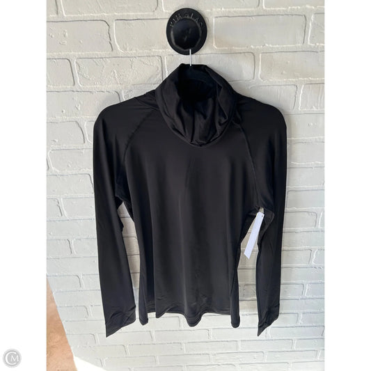Athletic Top Long Sleeve Hoodie By Cuddl Duds In Black, Size: L