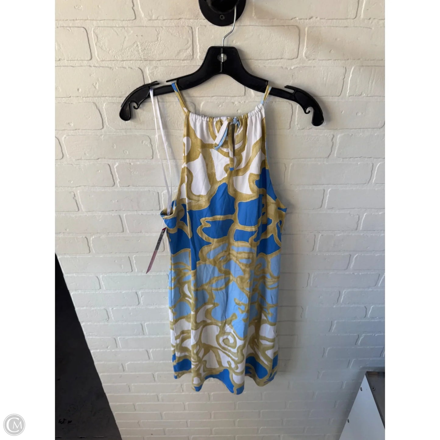 Dress Casual Short By J Mclaughlin In Blue & Gold, Size: L