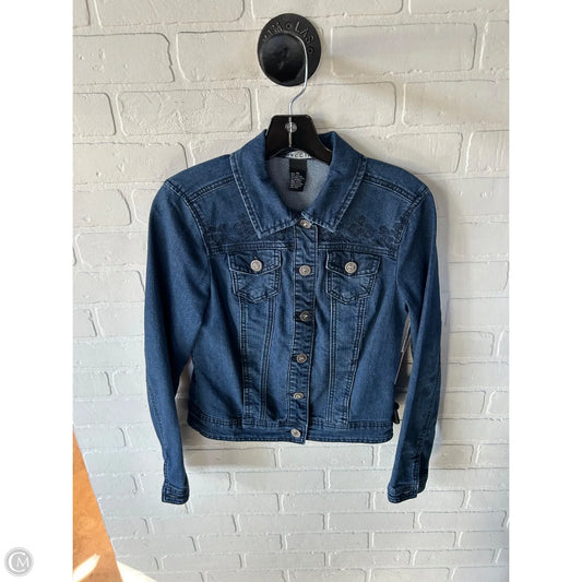Jacket Denim By Baccini In Blue Denim, Size: S