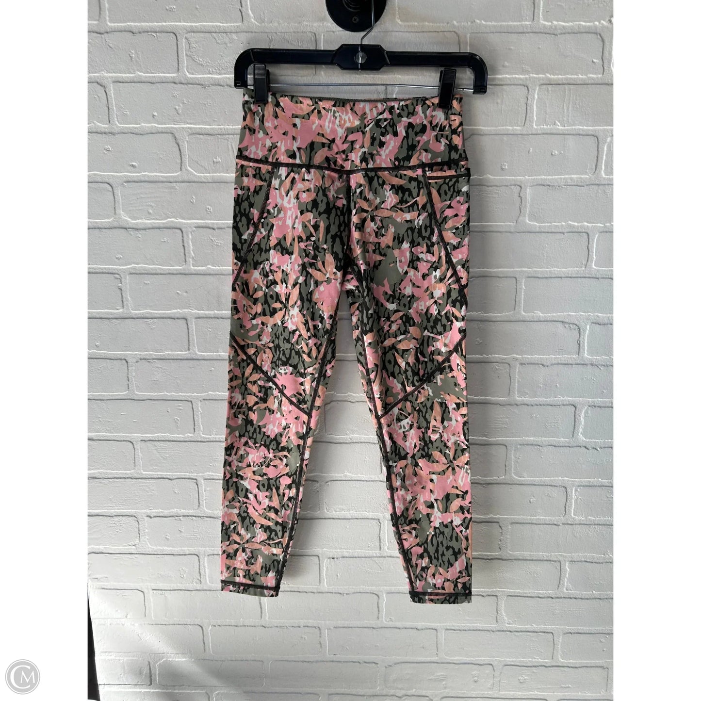 Athletic Leggings By Sweaty Betty In Green & Orange, Size: 0