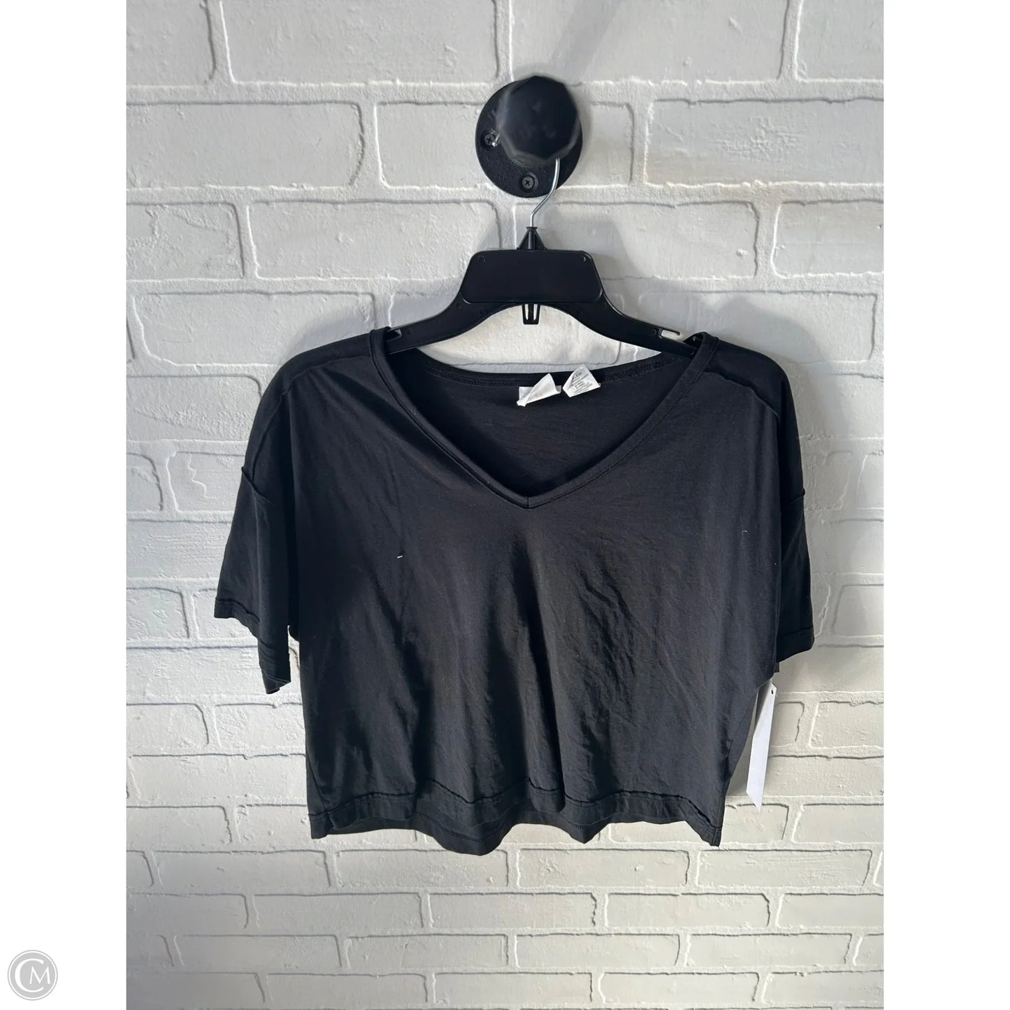 Top Short Sleeve Basic By C And C In Black, Size: M
