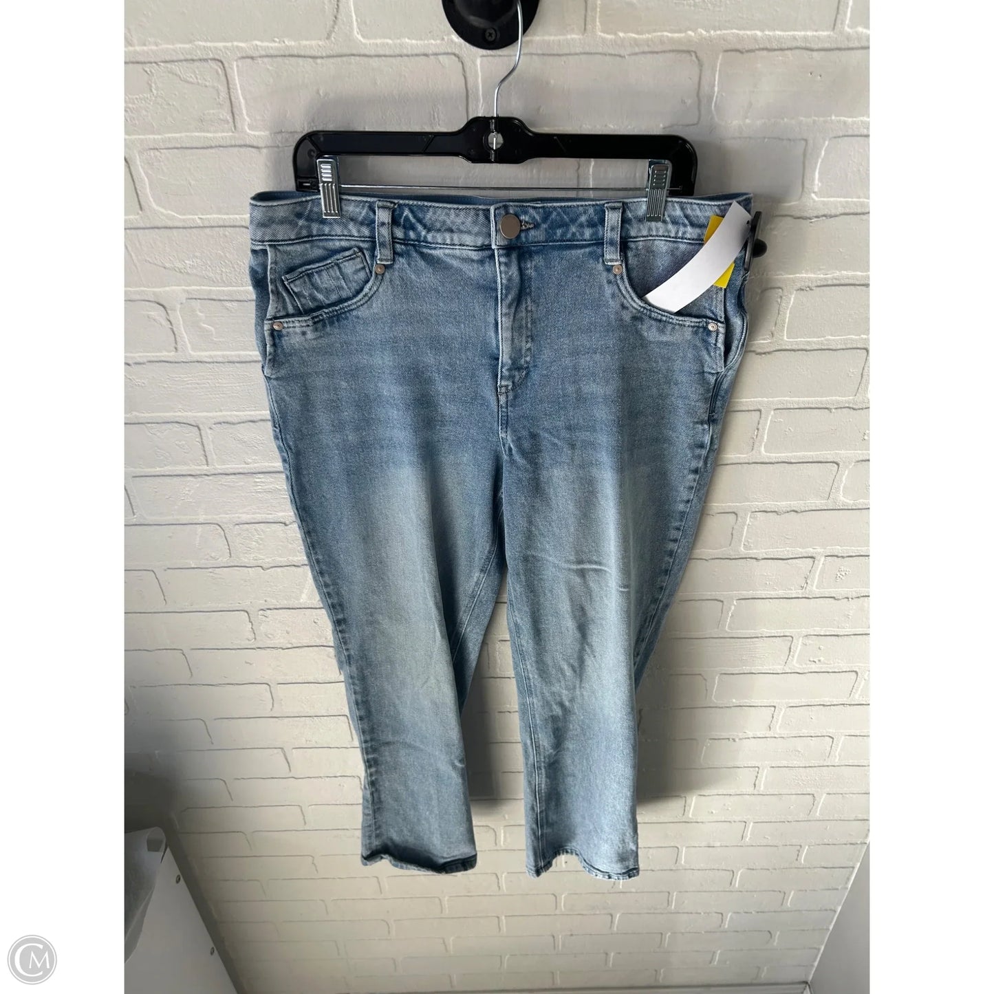 Jeans Straight By Democracy In Blue Denim, Size: 14