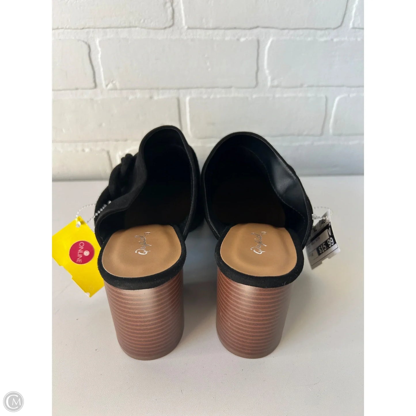 Shoes Heels Block By Qupid In Black, Size: 10