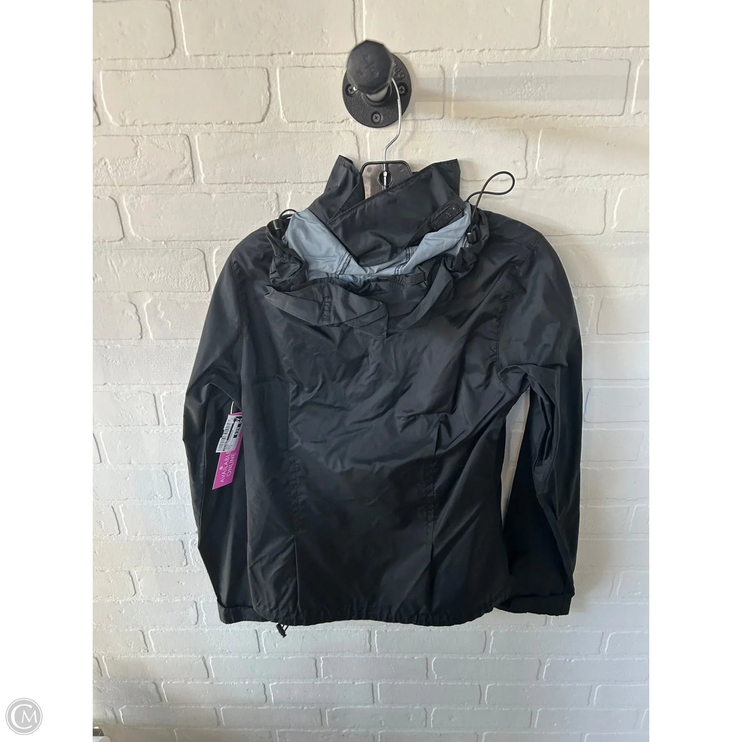 Jacket Windbreaker By Columbia In Black, Size: S
