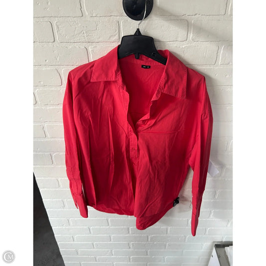 Blouse Long Sleeve By Monrow In Pink, Size: Xs