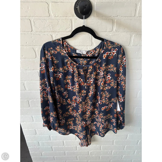 Top Long Sleeve By Clothes Mentor In Blue & Orange, Size: Xl