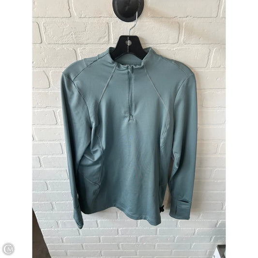 Athletic Top Long Sleeve Collar By Athleta In Blue, Size: M