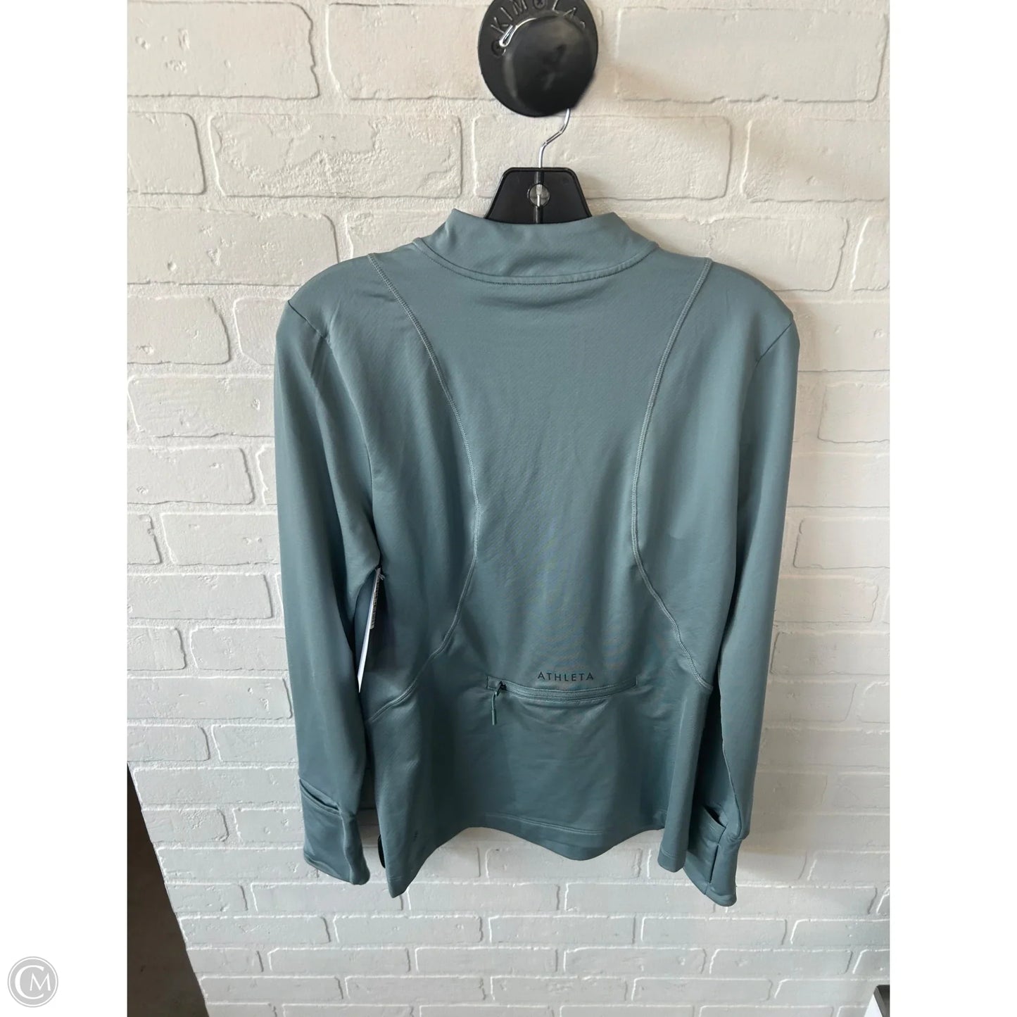 Athletic Top Long Sleeve Collar By Athleta In Blue, Size: M