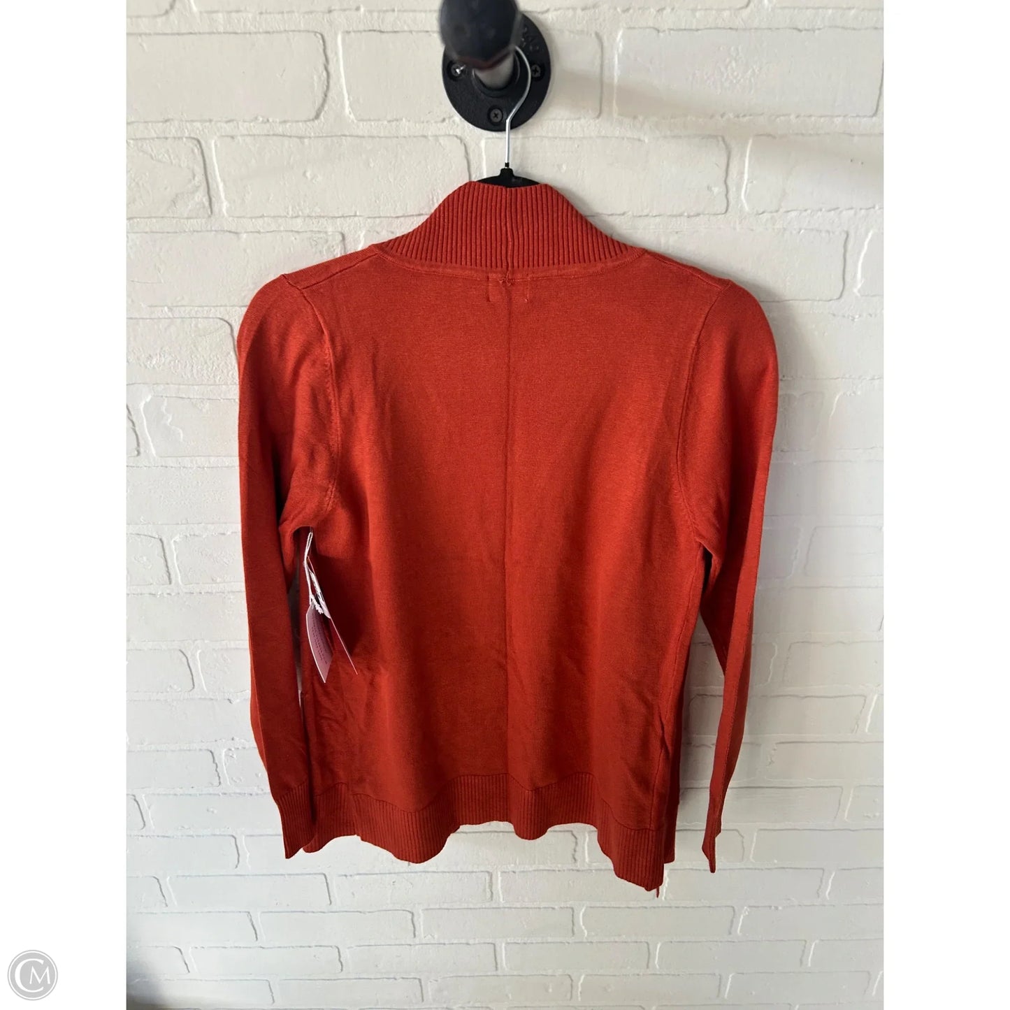 Sweater Cardigan By Cielo In Orange, Size: L