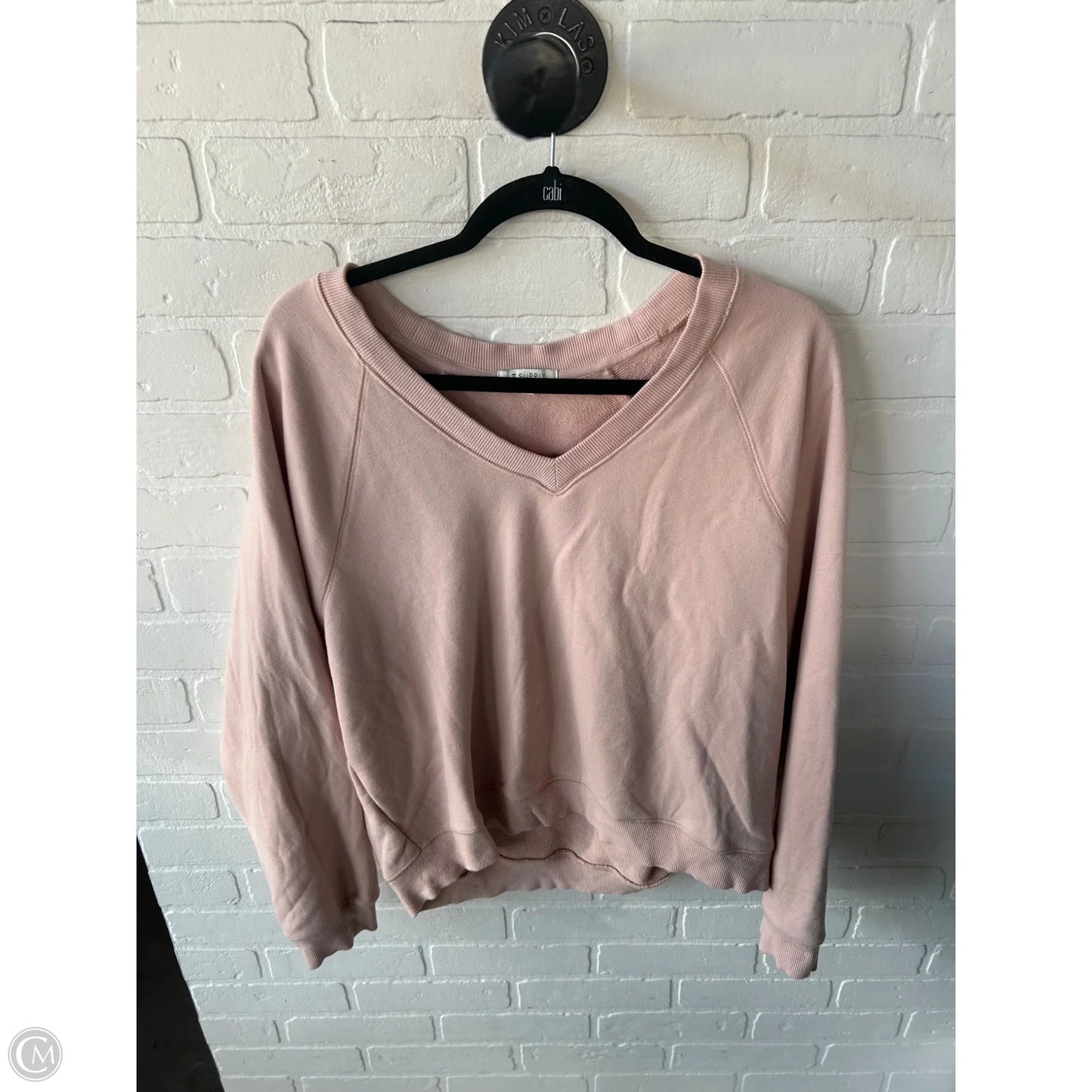 Sweatshirt Crewneck By Z Supply In Pink, Size: M