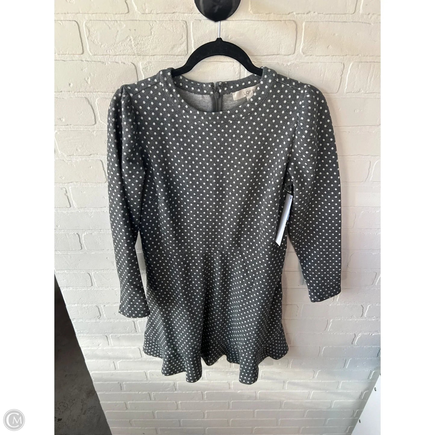 Dress Work By Loft In Grey, Size: Mp