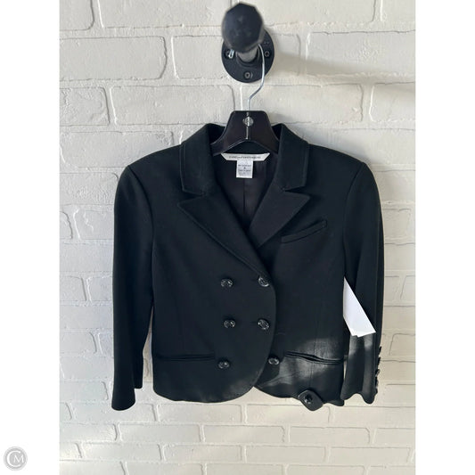 Blazer Designer By Diane Von Furstenberg In Black, Size: Xs