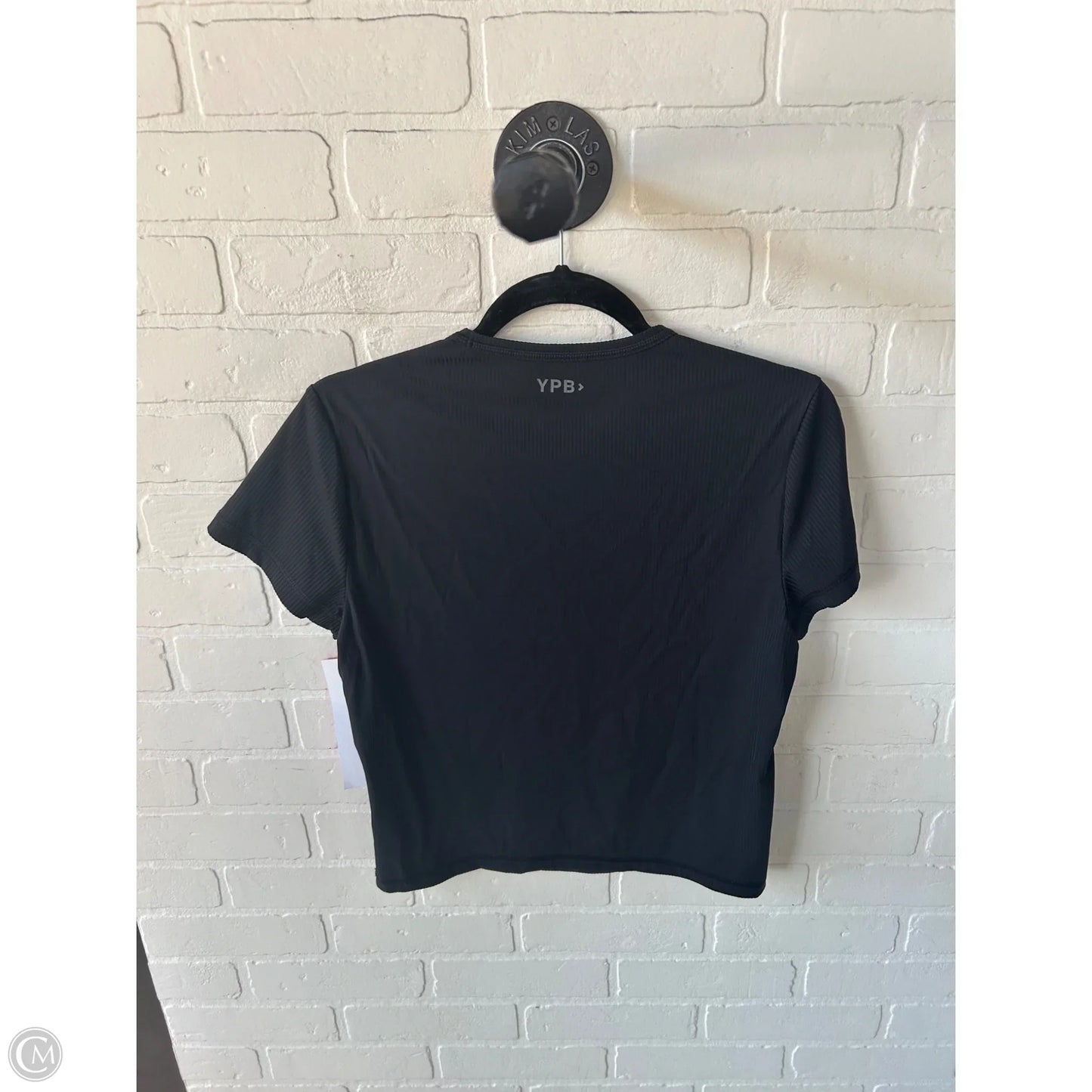 Top Short Sleeve By Ypb In Black, Size: L