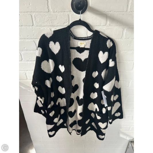 Sweater Cardigan By Maeve In Black & White, Size: M