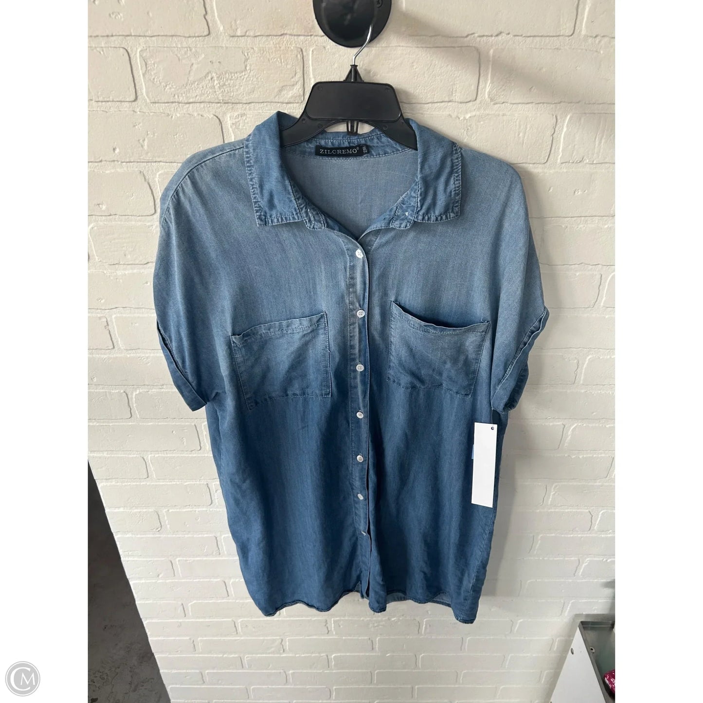 Dress Casual Short By Cme In Blue, Size: Xxl