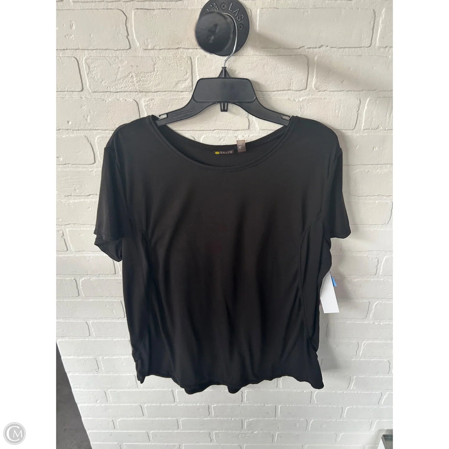 Athletic Top Short Sleeve By Zella In Black, Size: Xl
