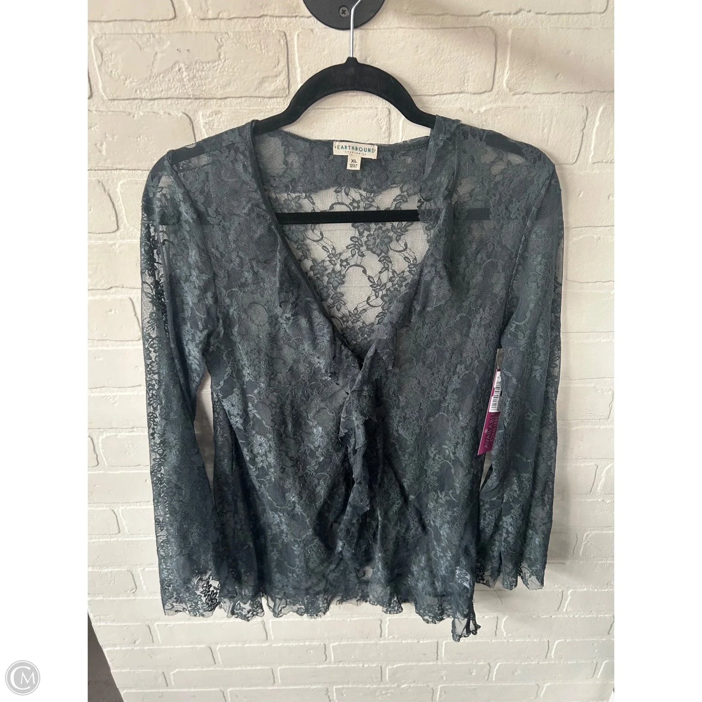 Cardigan By Earthbound In Blue, Size: Xl