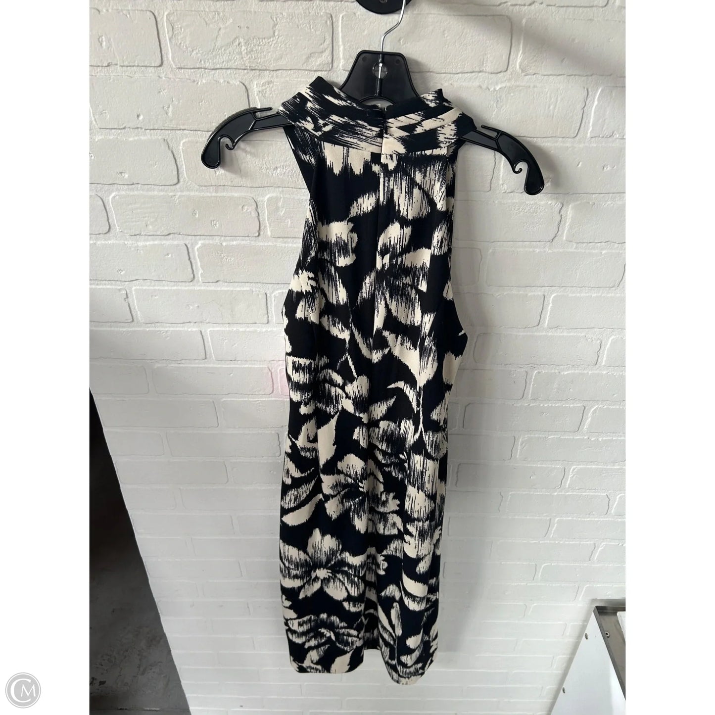 Dress Casual Midi By Rachel Roy In Black & Cream, Size: L