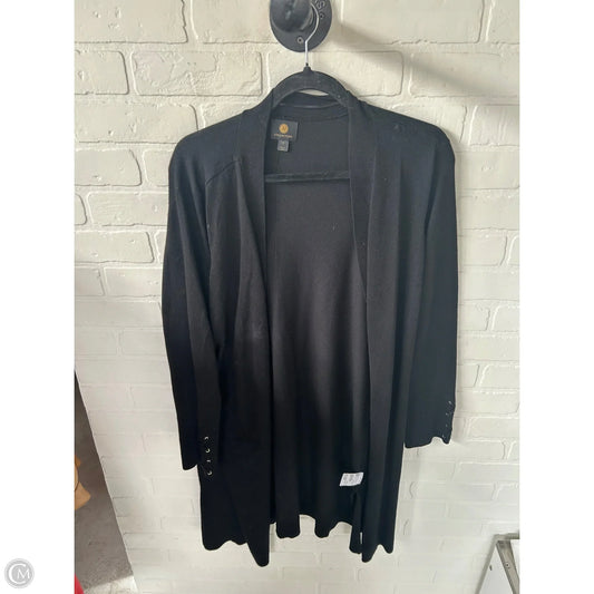 Sweater Cardigan By Jm Collections In Black, Size: 2x