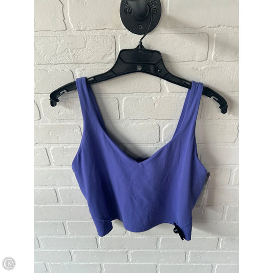 Athletic Bra By Lululemon In Purple, Size: L