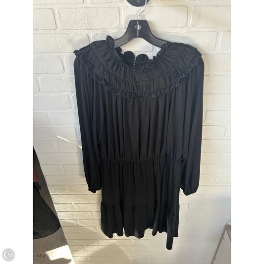 Dress Casual Midi By Ann Taylor In Black, Size: L