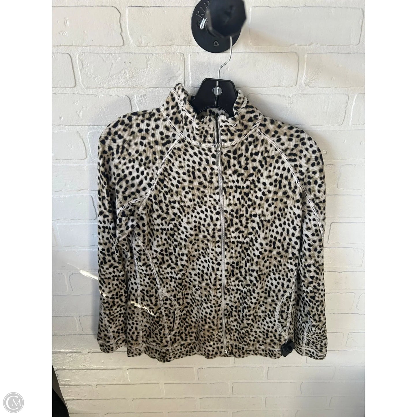 Sweater Cardigan By Tommy Bahama In Black & Cream, Size: Xs