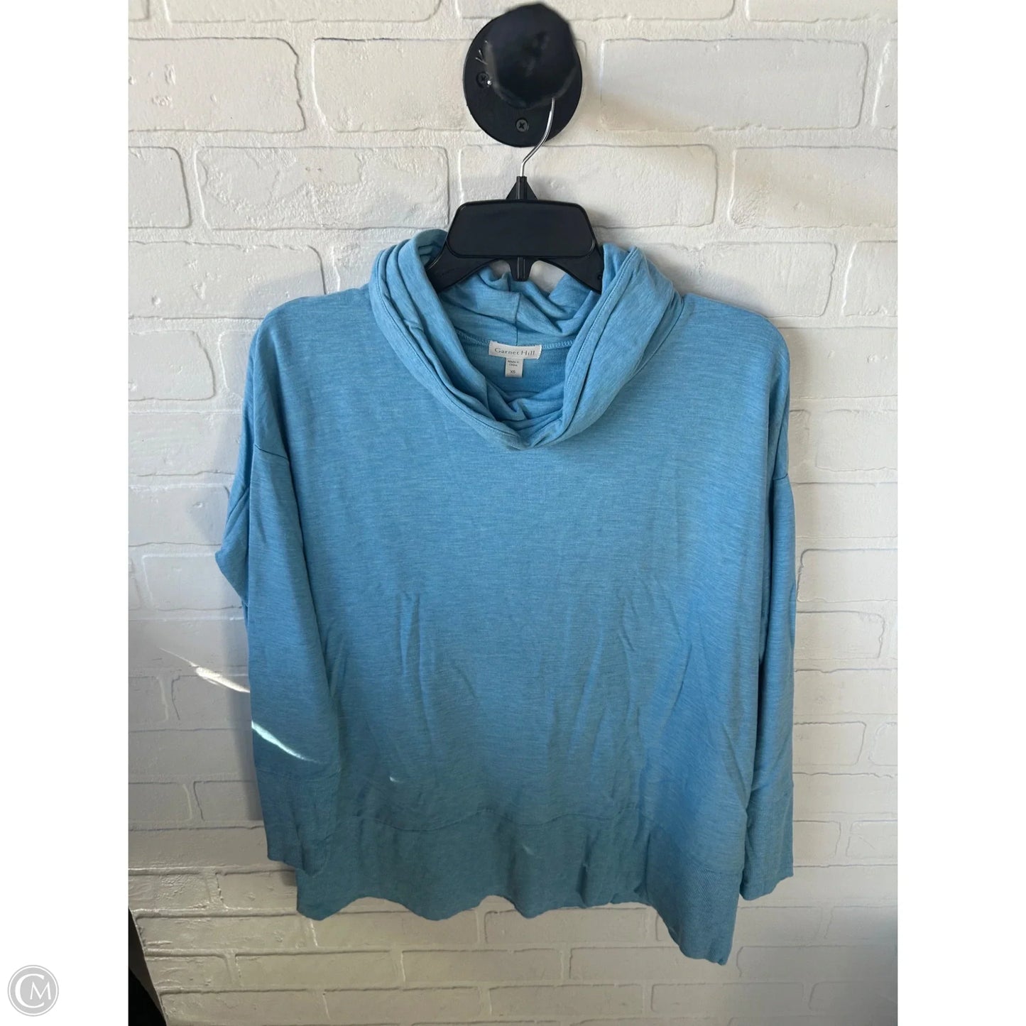 Top Long Sleeve By Garnet Hill In Blue, Size: Xs