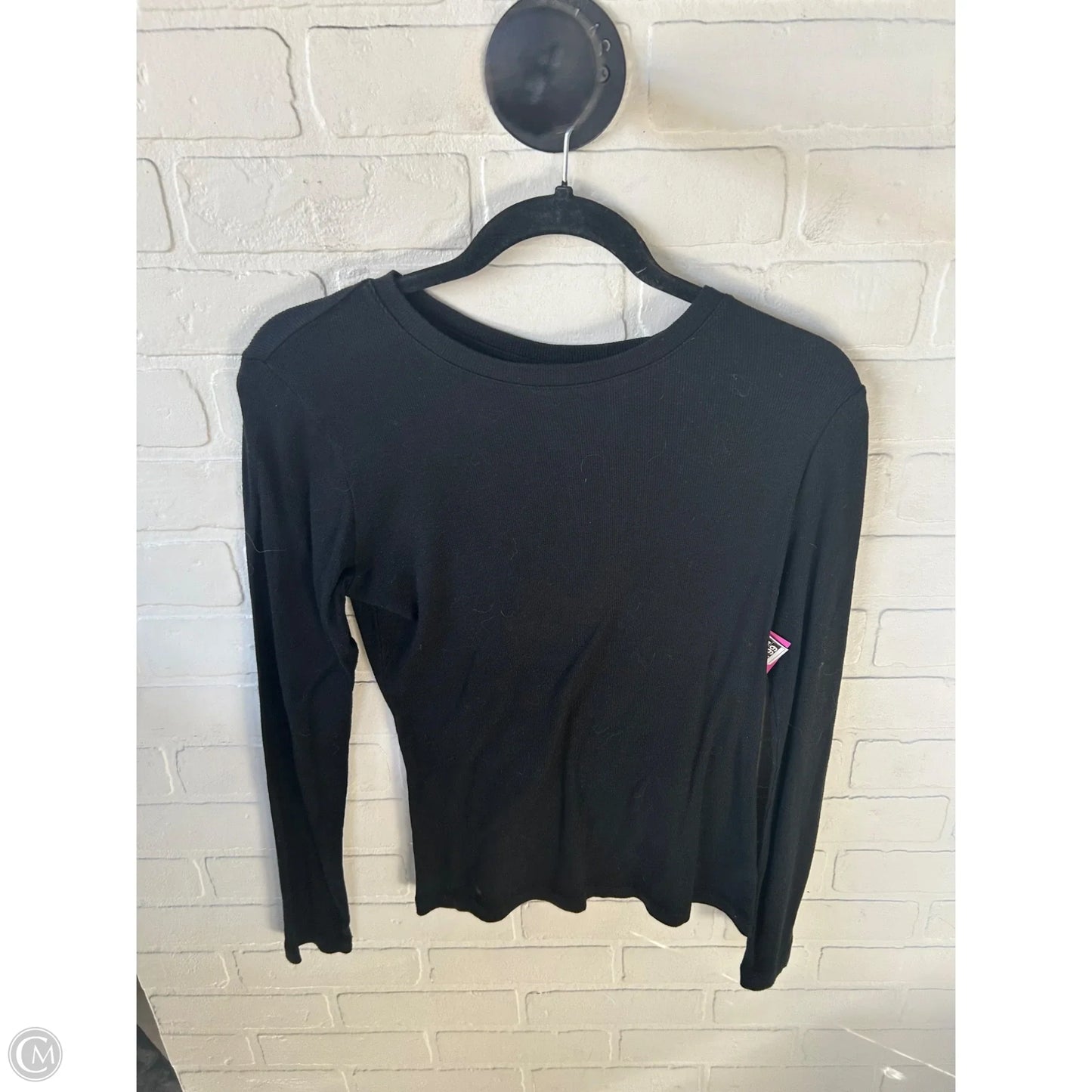 Top Long Sleeve Basic By A New Day In Black, Size: Xs