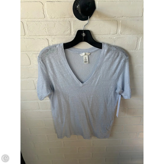 Top Short Sleeve By H&m In Blue, Size: S