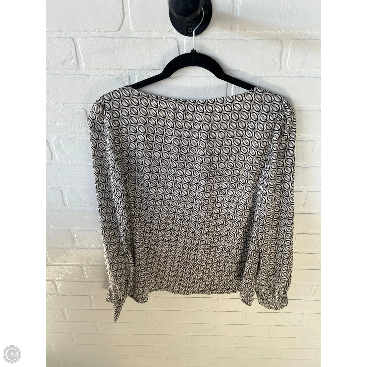 Top Long Sleeve By Express In Black & Tan, Size: S