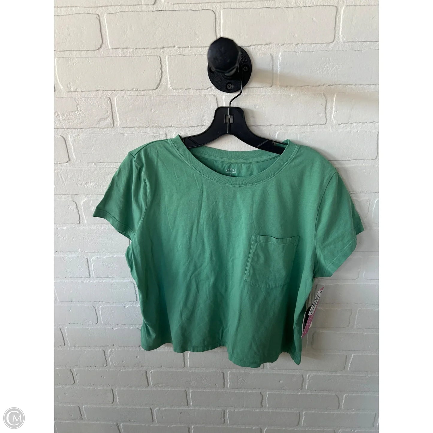 Top Short Sleeve Basic By Ana In Green, Size: L