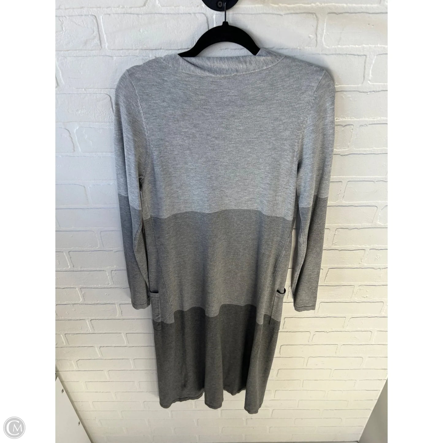 Sweater Cardigan By Lys In Grey, Size: S