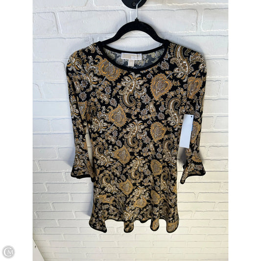 Dress Casual Short By Michael By Michael Kors In Black & Yellow, Size: Xs