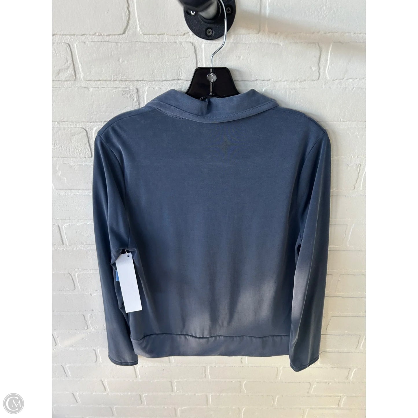 Top Long Sleeve By Green Envelope In Blue, Size: L