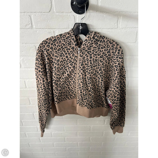 Sweatshirt Hoodie By Clothes Mentor In Black & Tan, Size: S