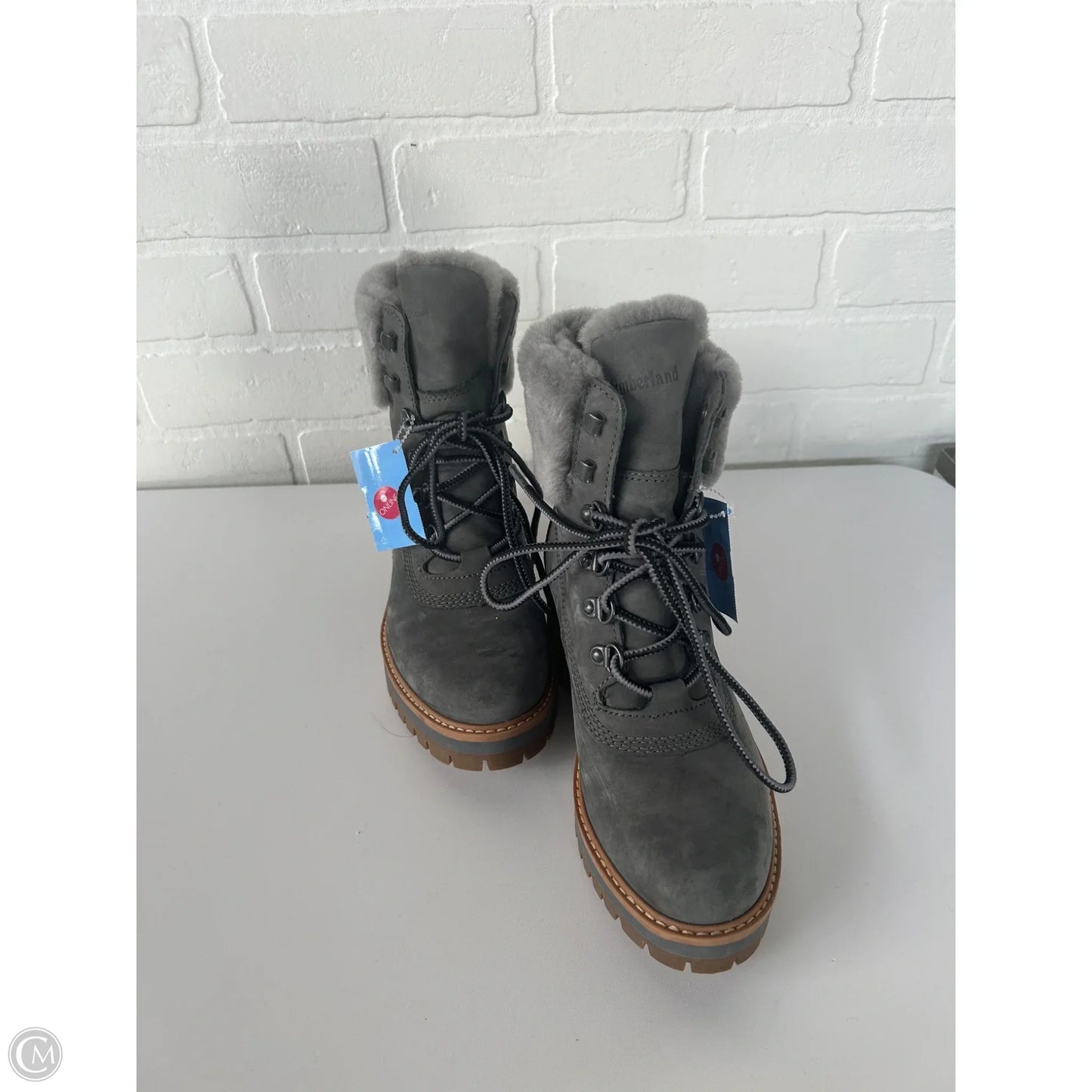 Boots Mid-calf Flats By Timberland In Grey, Size: 6