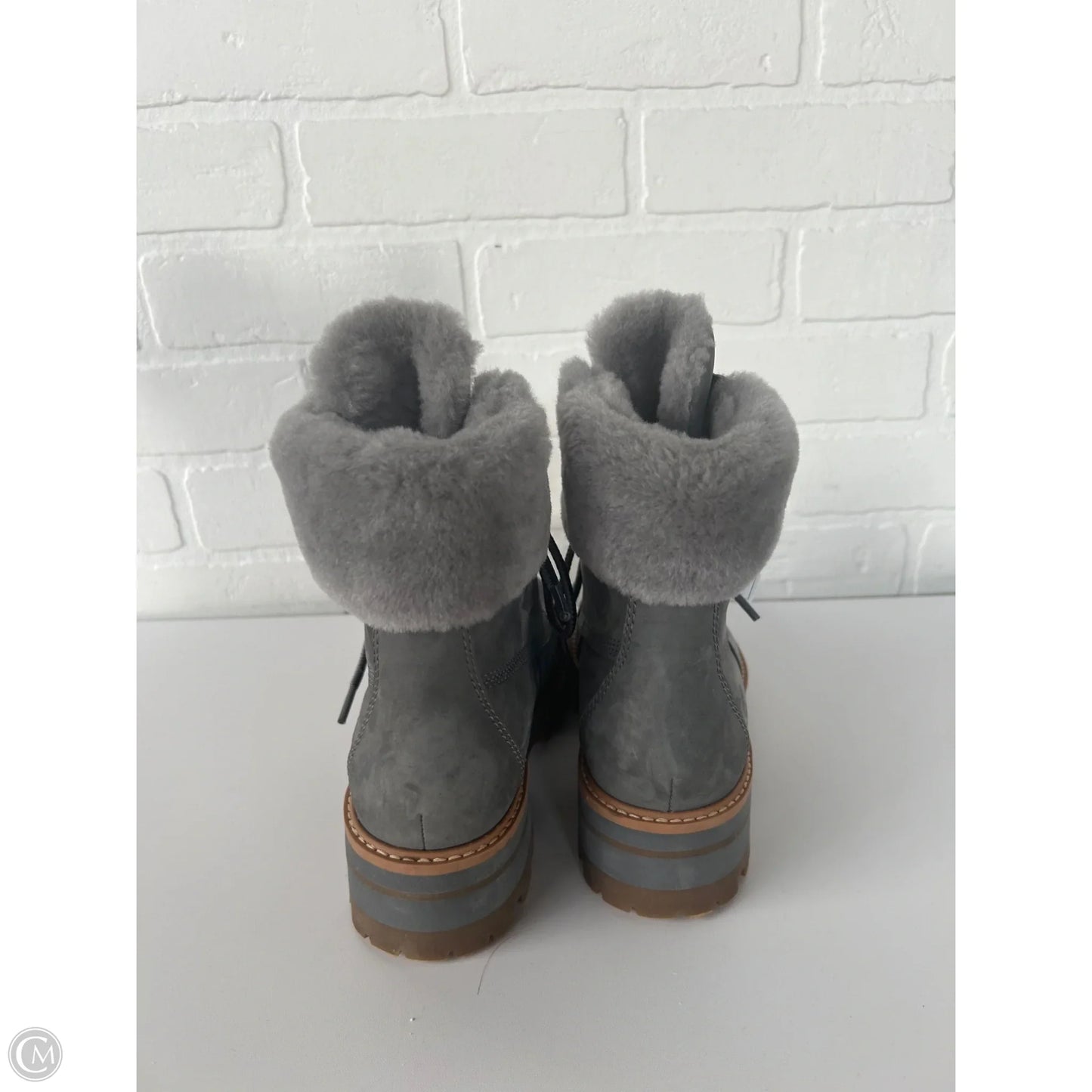 Boots Mid-calf Flats By Timberland In Grey, Size: 6