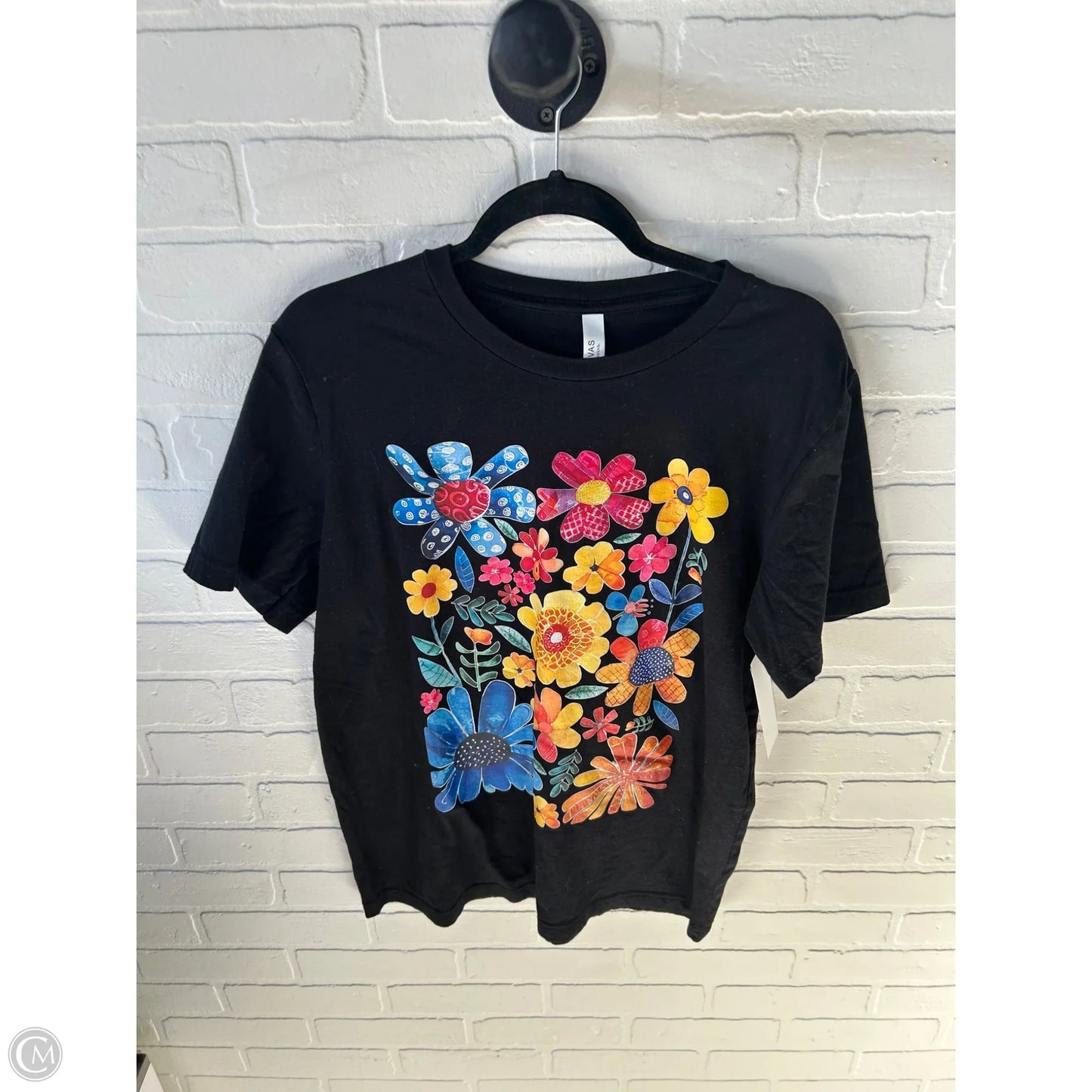 Top Short Sleeve Basic By Bella + Canvas In Black, Size: L