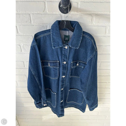 Jacket Denim By Wild Fable In Blue Denim, Size: L