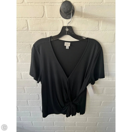 Top Short Sleeve By A New Day In Black, Size: L